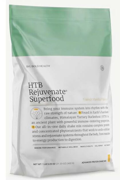 Clickable image of HTB Rejuvenate Superfood protein powder and smoothie mix by Big Bold Health.